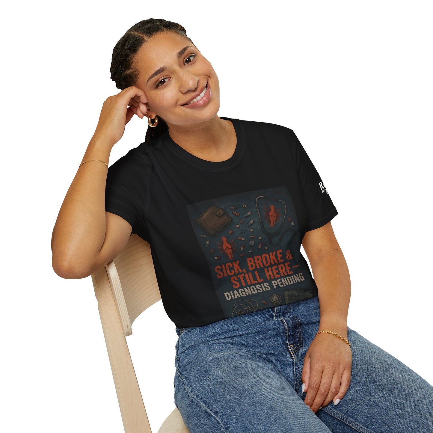 Sick, Broke & Still Here – Diagnosis Pending Tee