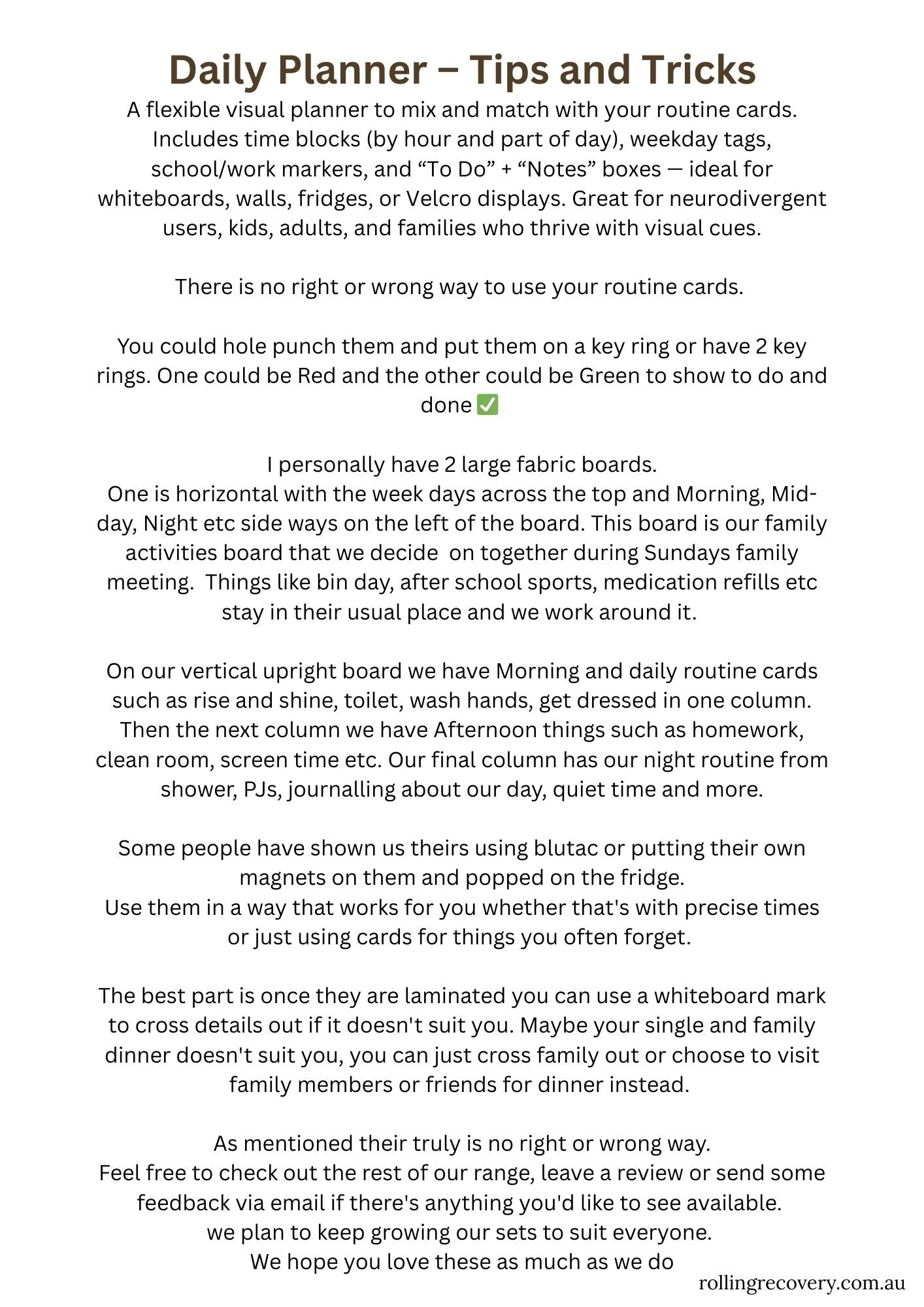 The Rolling Routine Master Pack – Visual Tools for Calm, Structure & Flow