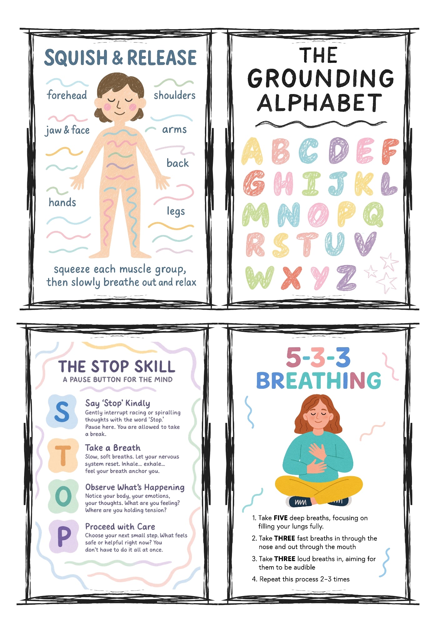 The Calm Down Toolkit – Printable Mental Health Card Set