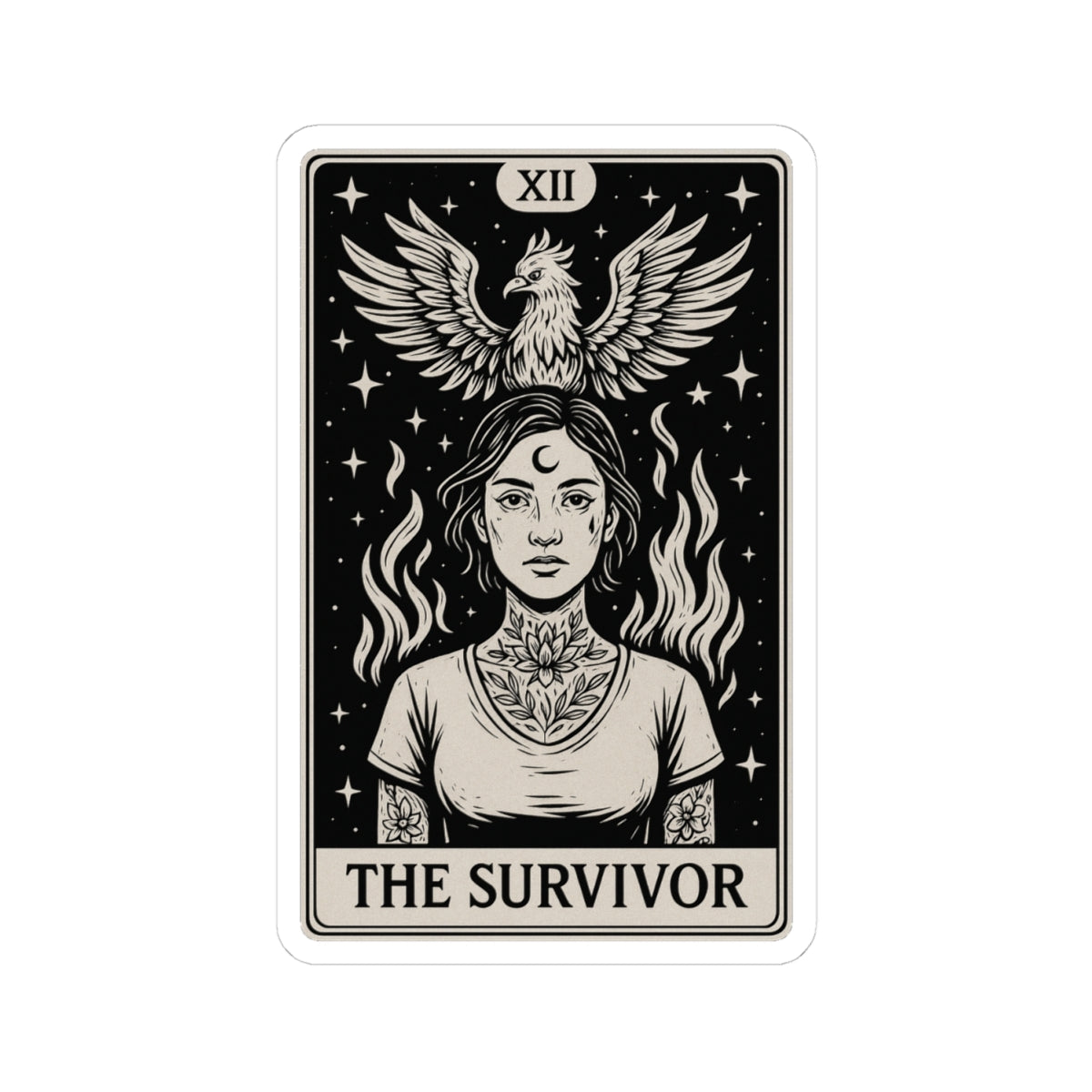The Survivor | Mental Health Kiss-Cut Sticker