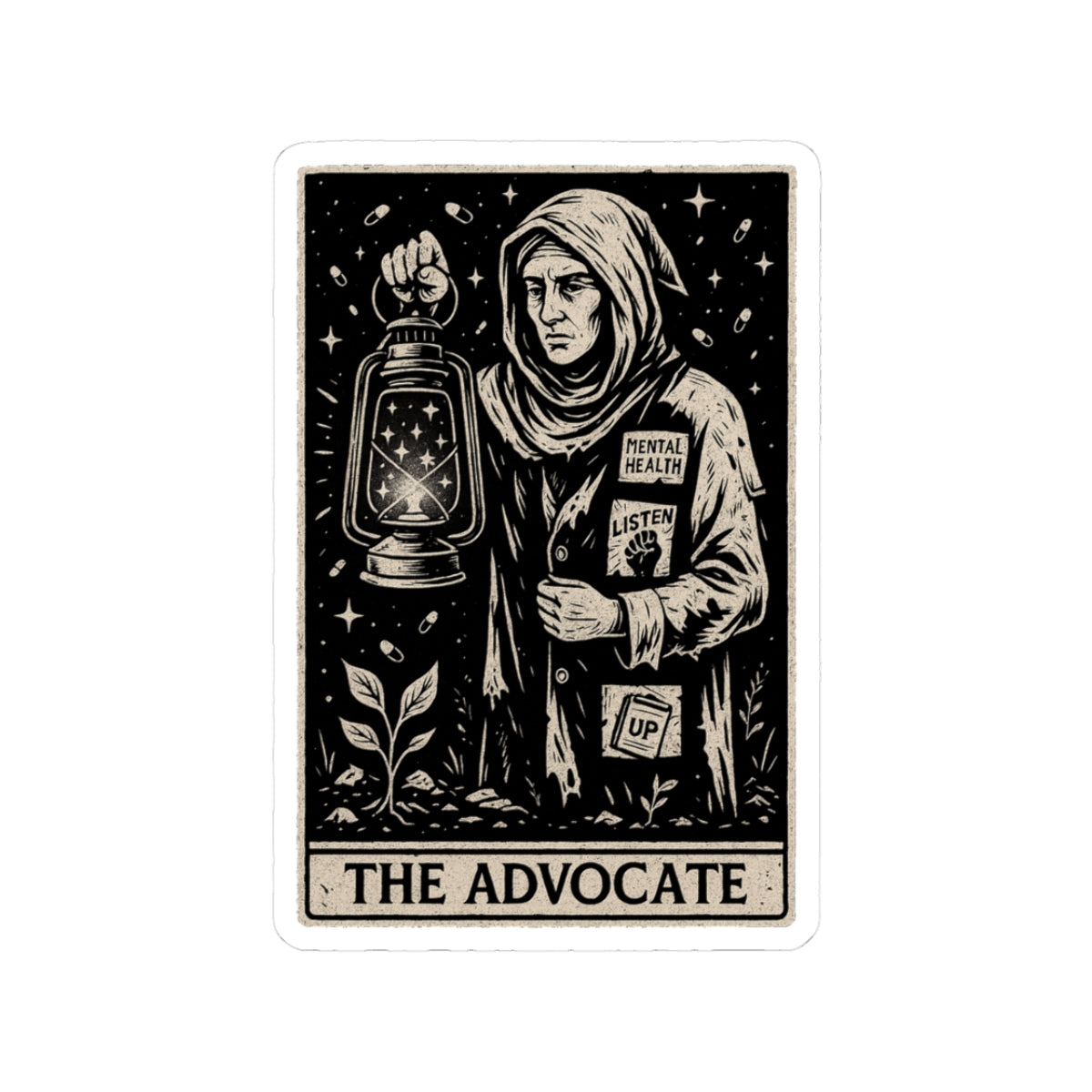 The Advocate | Mental Health Kiss- cut Sticker