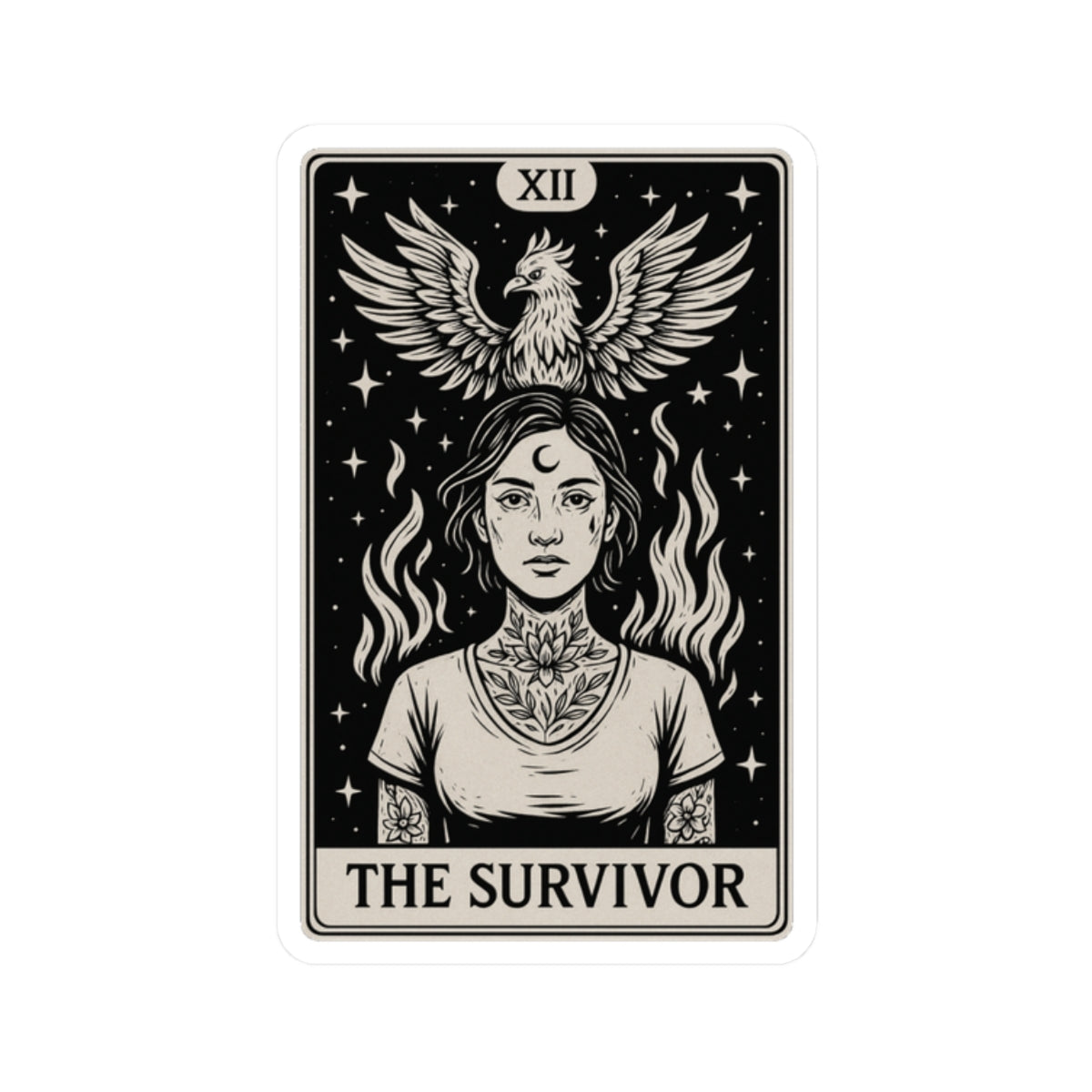 The Survivor | Mental Health Kiss-Cut Sticker