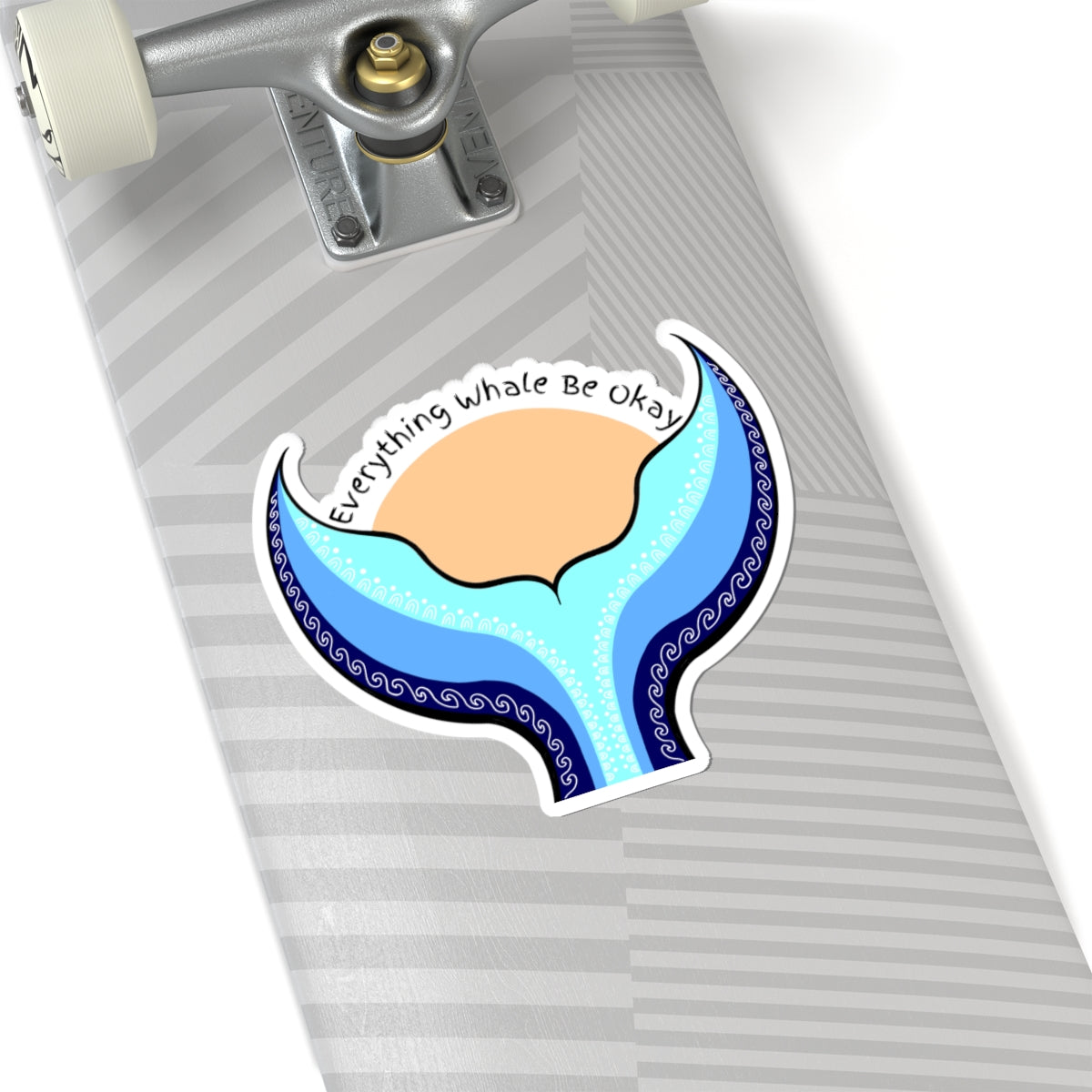 Everything Whale Be Okay | Kiss-Cut Sticker