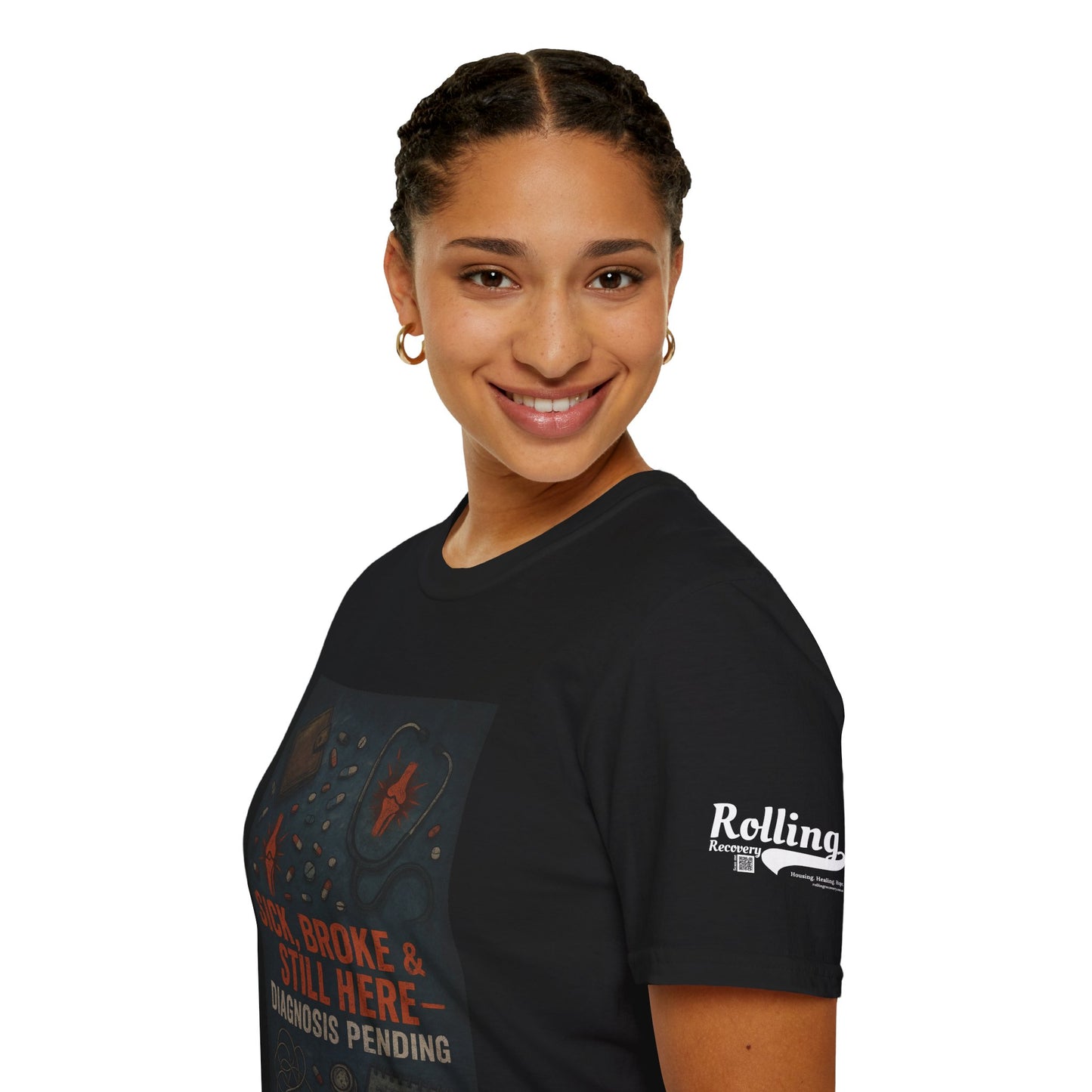 Sick, Broke & Still Here – Diagnosis Pending Tee