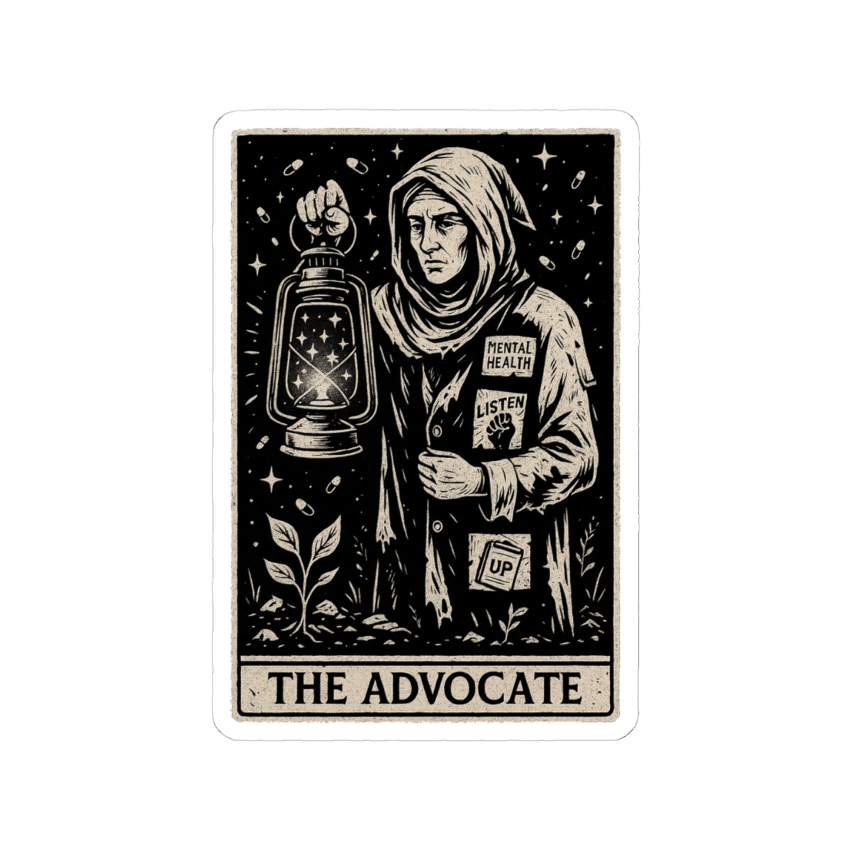 The Advocate | Mental Health Kiss- cut Sticker