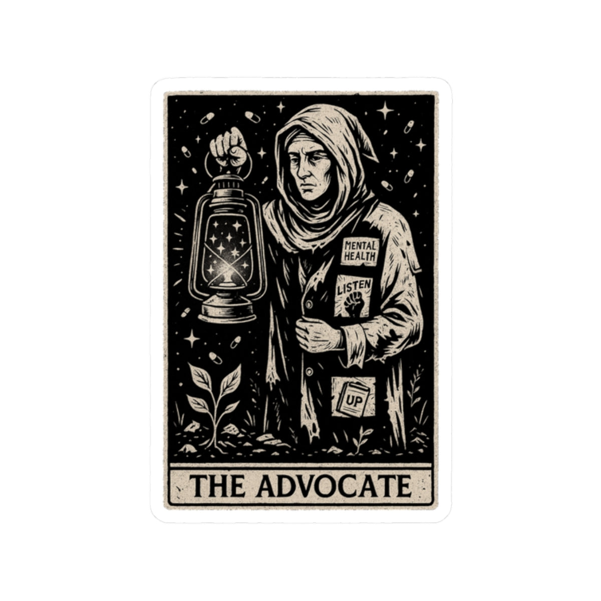 The Advocate | Mental Health Kiss- cut Sticker