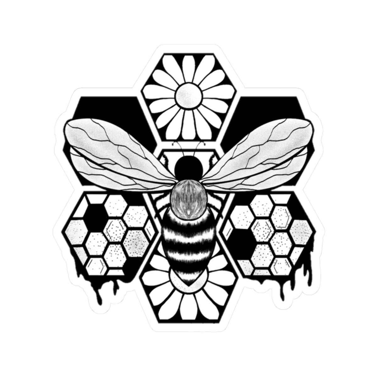 Bee Strong | Mental Health Kiss-cut Sticker