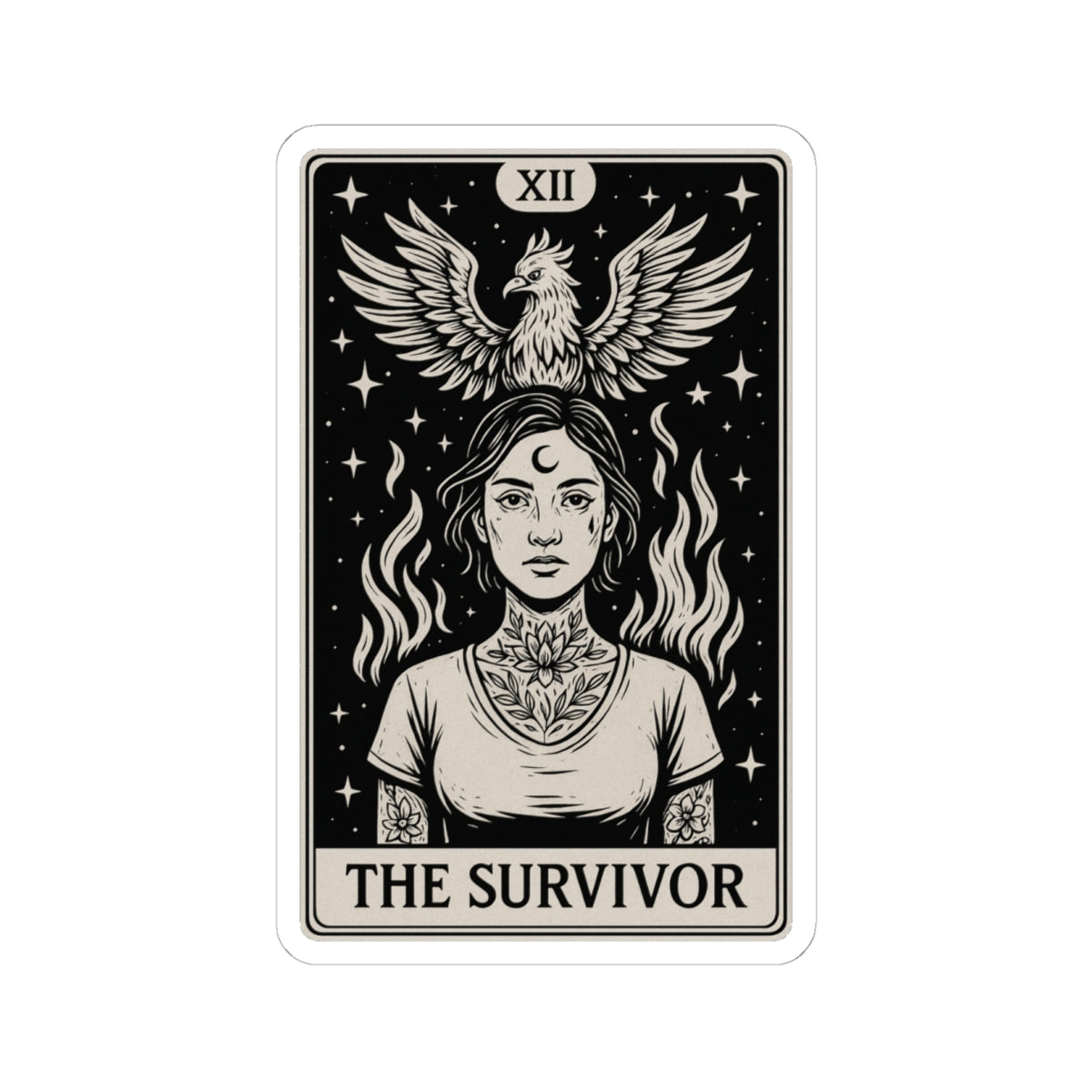 The Survivor | Mental Health Kiss-Cut Sticker