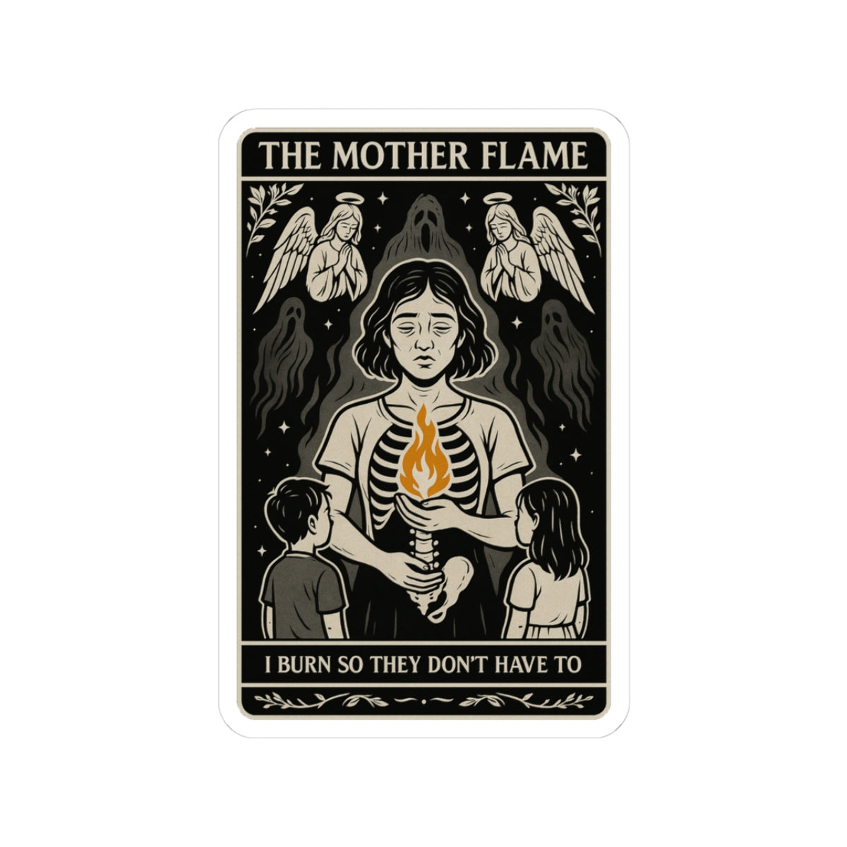 The Mother Flame | Mental Health Kiss-Cut Sticker
