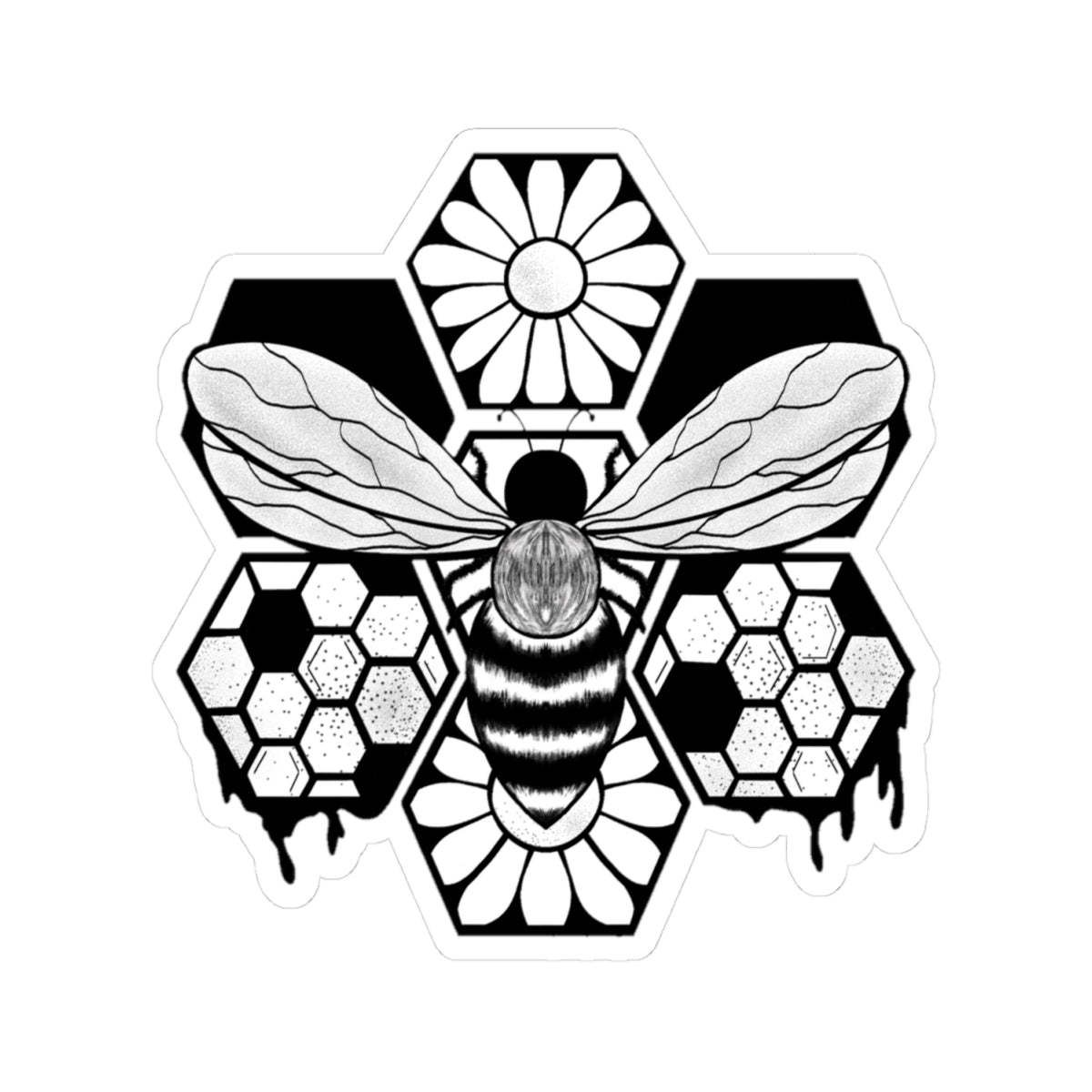 Bee Strong | Mental Health Kiss-cut Sticker