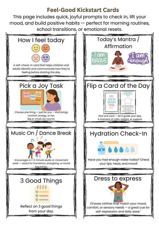 Free Starter Pack - Visual Routine & Wellness Cards