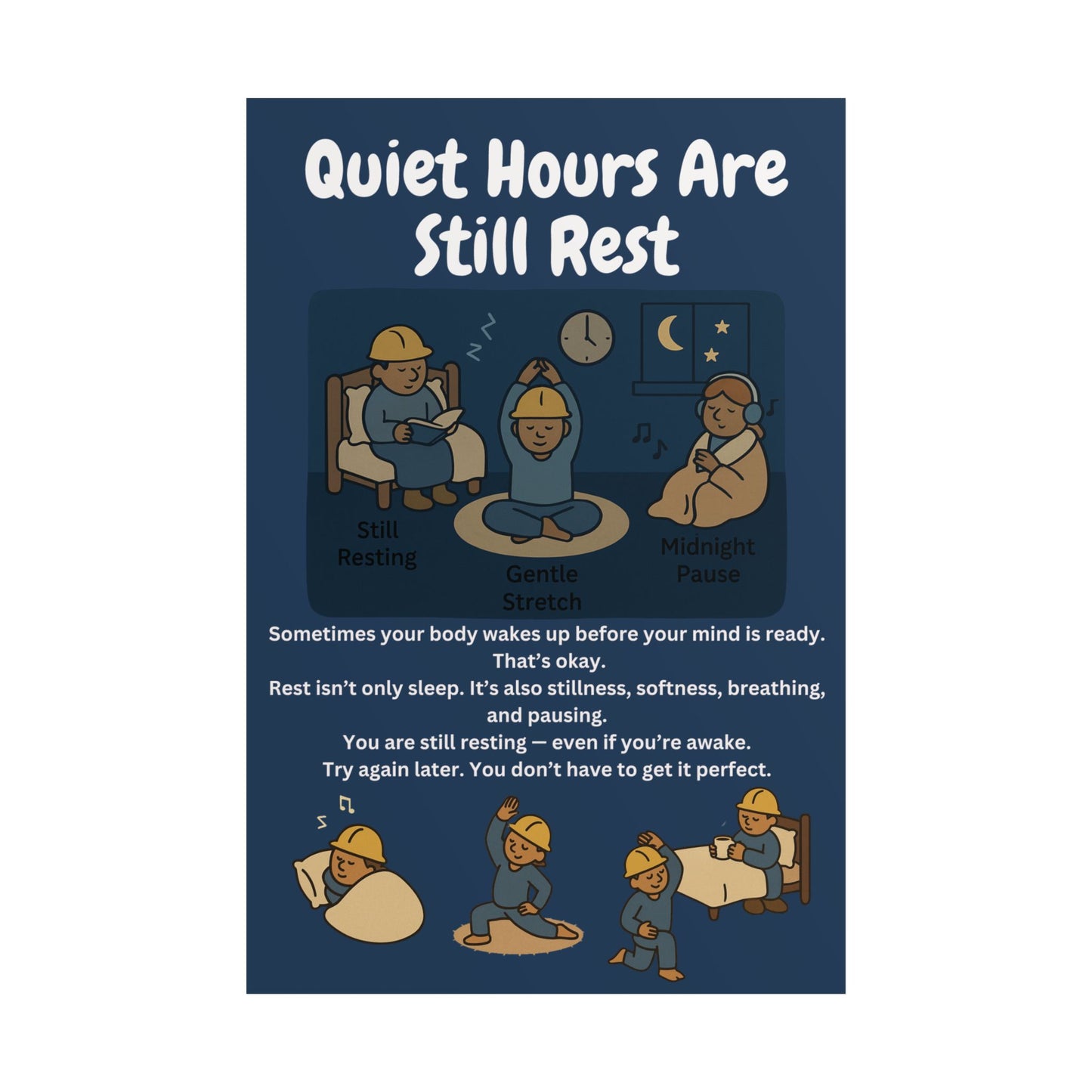 Quiet Hours Are Still Rest - Instant Download