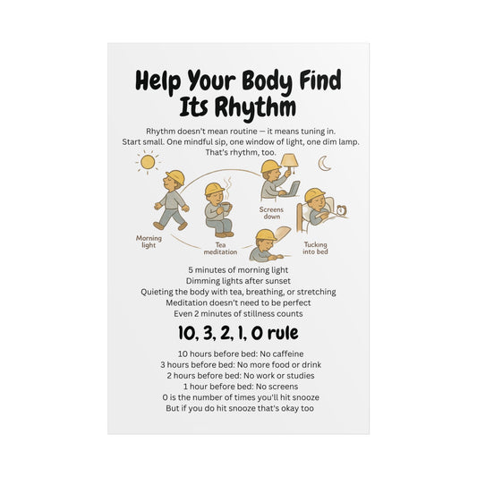 Help Your Body Find Its Rhythm – 10-3-2-1-0 Sleep Rule (instant download)