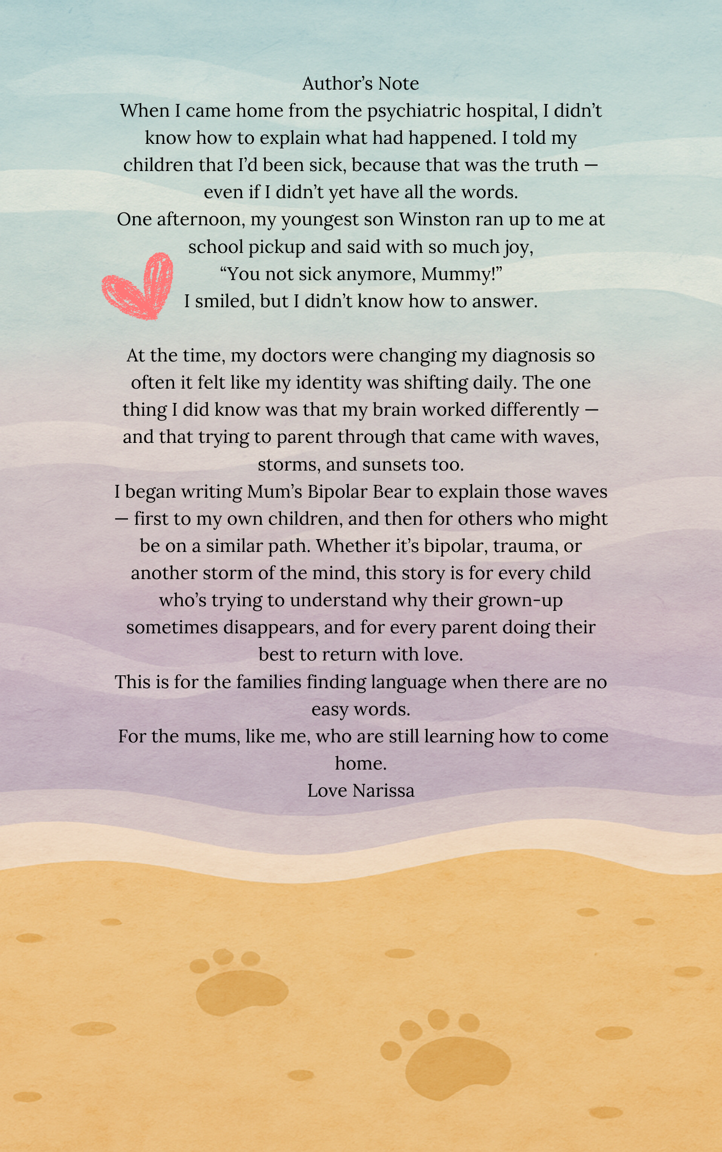 Mum's Bipolar Bear - Children's Book