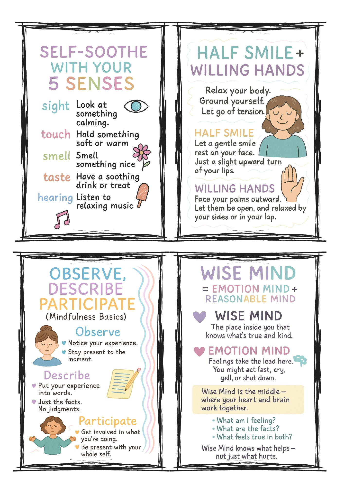 The Calm Down Toolkit – Printable Mental Health Card Set