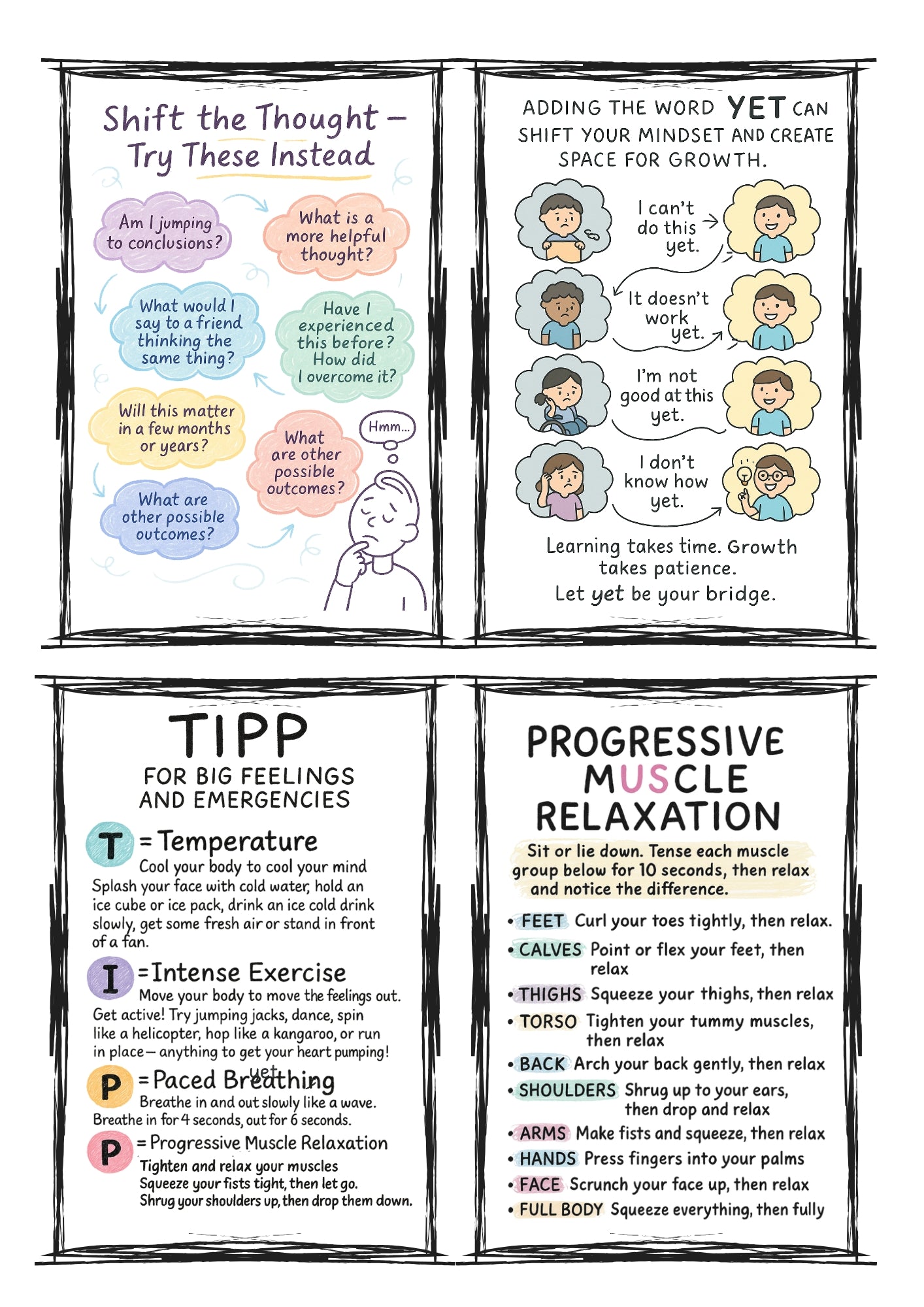 The Calm Down Toolkit – Printable Mental Health Card Set